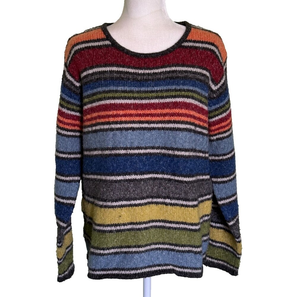Vintage Anthropologie Cousin Johnny Women's Y2K Indie Grunge Cozy Sweater  XL